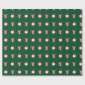 Kerstmis met Kerstmis Cadeaupapier (Vlak)