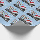 Kerstmis met kerstmis cadeaupapier (Hoek)