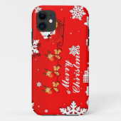 Kerstmis met Kerstmis Case-Mate iPhone Case (Achterkant)