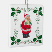 Kerstmis met kerstmis en feestdag keramisch ornament (Rechts)