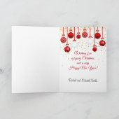 Kerstmis met kerstmis en kerstmis met kerstmis kaart (Binnen)