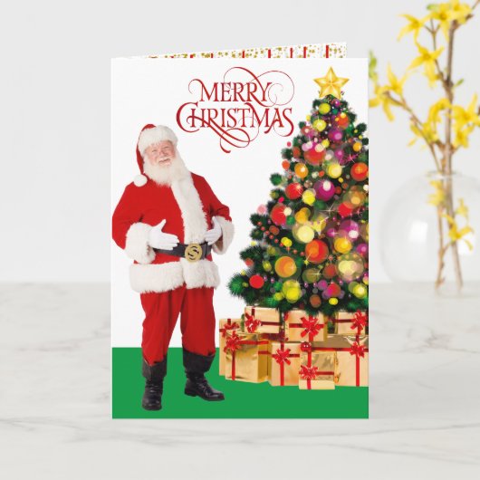 Kerstmis met kerstmis en kerstmis met kerstmis kaart (Gele Bloem)