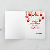 Kerstmis met kerstmis en kerstmis met kerstmis kaart (Binnen)