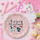 Kerstmis met kerstmis en kerstmis papieren bordje (Feest)