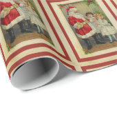 Kerstmis met kerstmis en klein meisje cadeaupapier (Rol Hoek)