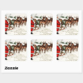 Kerstmis met Kerstmis en met sticker van rendieren (Vel)