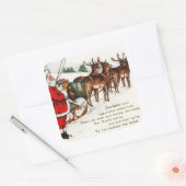 Kerstmis met Kerstmis en met sticker van rendieren (Envelop)