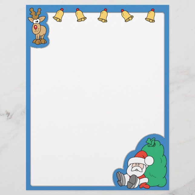 Kerstmis met kerstmis en rendieren (Voorkant)