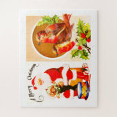 Kerstmis met kerstmis en robins legpuzzel (Verticaal)