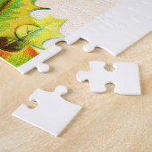 Kerstmis met kerstmis en robins legpuzzel (Zijkant)