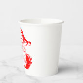Kerstmis met Kerstmis en rood met witte kerst Papieren Bekers (Links)
