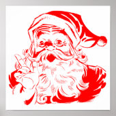 Kerstmis met Kerstmis en rood met witte kerst Poster (Voorkant)