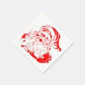 Kerstmis met Kerstmis en rood met witte kerst Servet (Hoek)