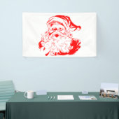 Kerstmis met Kerstmis en rood met witte kerst Spandoek (Beurs)