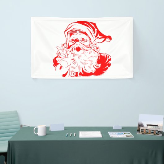 Kerstmis met Kerstmis en rood met witte kerst Spandoek (Beurs)