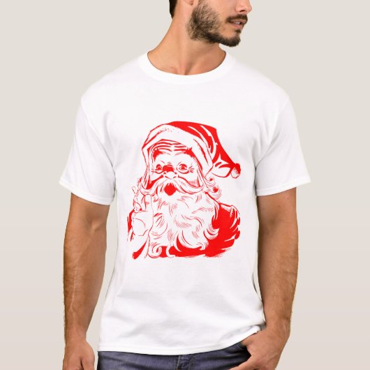Kerstmis met Kerstmis en rood met witte kerst T-shirt (Voorkant)