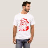Kerstmis met Kerstmis en rood met witte kerst T-shirt (Voorkant volledig)
