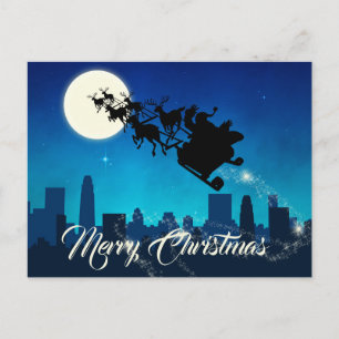 Kerstmis met kerstmis feestdagenkaart