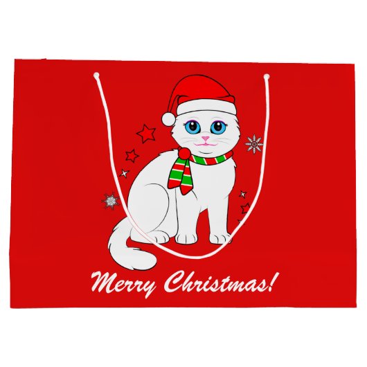 Kerstmis met kerstmis groot cadeauzakje (Achterkant)