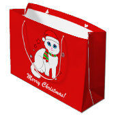 Kerstmis met kerstmis groot cadeauzakje (Achterkant Gekanteld)