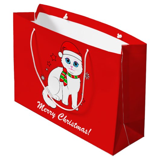 Kerstmis met kerstmis groot cadeauzakje (Achterkant Gekanteld)