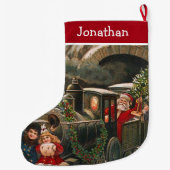 Kerstmis met kerstmis grote kerstsok (Achterkant)