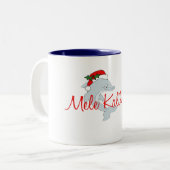 Kerstmis met Kerstmis in Hawaiian Tweekleurige Koffiemok (Voorkant links)