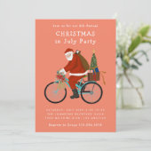 Kerstmis met kerstmis in juli feestdagenkaart (Staand voorkant)