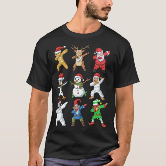 Kerstmis met kerstmis in Santa Elf T-shirt (Voorkant)