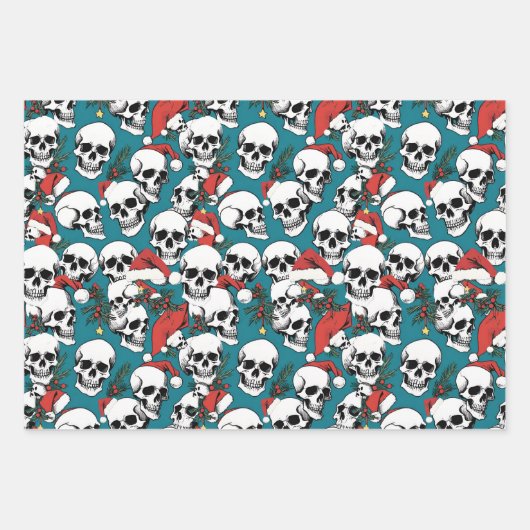 Kerstmis met kerstmis inpakpapier vel (Voorkant 3)