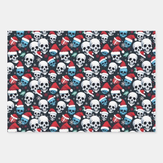 Kerstmis met kerstmis inpakpapier vel (Voorkant)