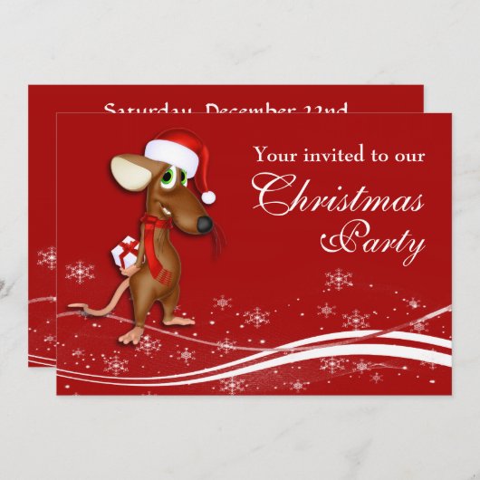 Kerstmis met kerstmis kaart (Voorkant / Achterkant)