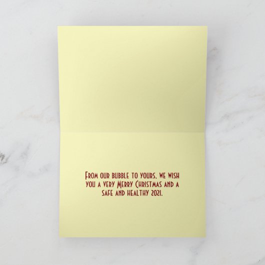 Kerstmis met kerstmis kaart (Binnen)