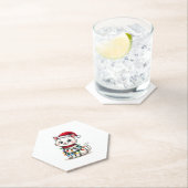 Kerstmis met kerstmis kartonnen onderzetters (Insitu)