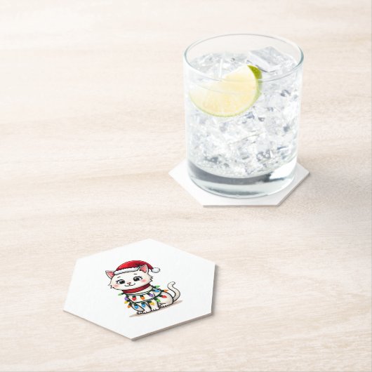 Kerstmis met kerstmis kartonnen onderzetters (Insitu)