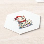 Kerstmis met kerstmis kartonnen onderzetters (Schuin)