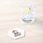 Kerstmis met kerstmis kartonnen onderzetters (Insitu)