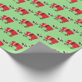 Kerstmis met kerstmis Koe Cadeaupapier (Hoek)