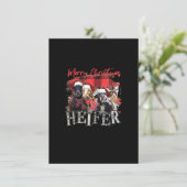 Kerstmis met Kerstmis, Koe Lo Kaart (Staand voorkant)