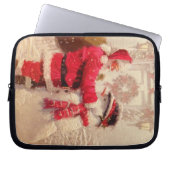 Kerstmis met kerstmis laptop sleeve (Voorkant)