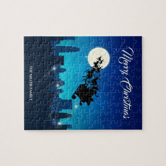 Kerstmis met kerstmis legpuzzel (Horizontaal)