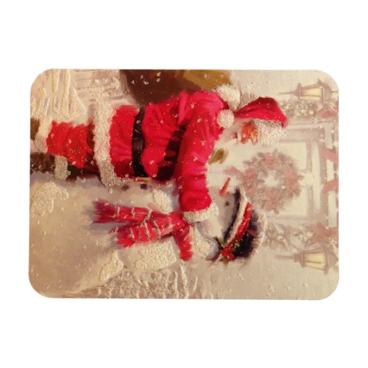 Kerstmis met kerstmis magneet (Horizontaal)