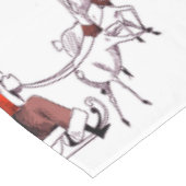 Kerstmis met kerstmis met de kerstman met de honde tafelkleed (Gekanteld)