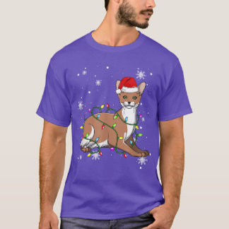 Kerstmis met kerstmis met Javanese Cat Santa T-shirt