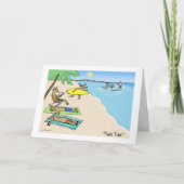 Kerstmis met kerstmis met kerstmis en rendieren feestdagen kaart (Voorkant)