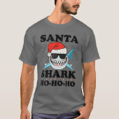 Kerstmis met kerstmis met kerstmis in Santa Shark  T-shirt (Voorkant)