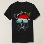 Kerstmis met kerstmis met kerstmis op de kerstmis  t-shirt (Design voorkant)