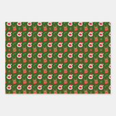 Kerstmis met kerstmis met kerstmis van Santa Reind Inpakpapier Vel (Voorkant 2)