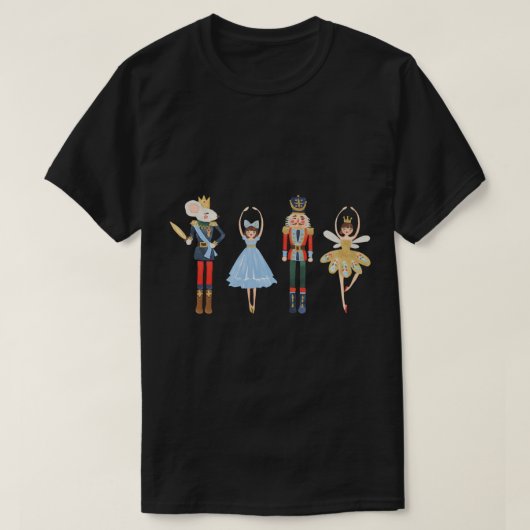 kerstmis met kerstmis met suikerkraker t-shirt (Design voorkant)