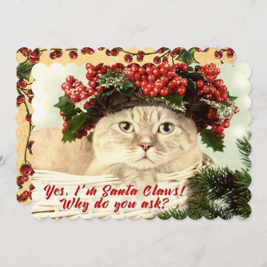 Kerstmis met Kerstmis met twee zijden Kaart (Voorkant / Achterkant)